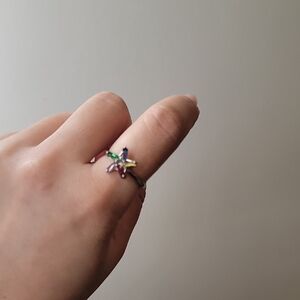 Elegant Multicolor Star Ring